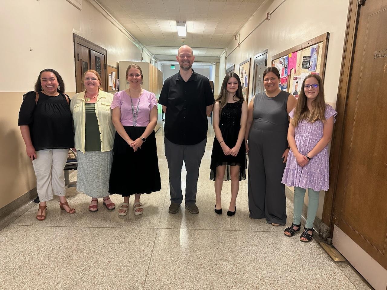 Andy Lunsford voice instructor for Owen County S.O.U.N.D.S. and his Vocal Ensemble student at the Indiana Arts Festival. May 2024