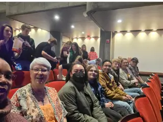 SOUNDS musical arts students' Field Trip to see "Vitamin String Quartet" at Butler University's Clowes Hall