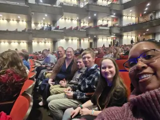 SOUNDS musical arts students' Field Trip to see "Vitamin String Quartet" at Butler University's Clowes Hall