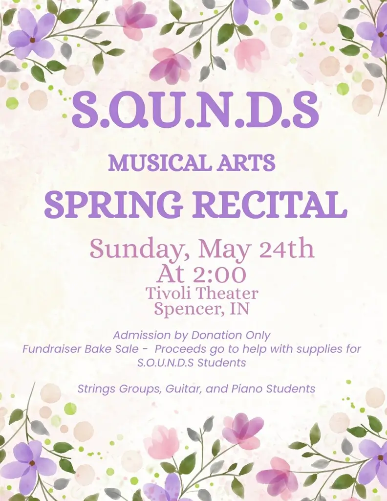 Owen County S.O.U.N.D.S. music program recital at Tivoli Historic Theater